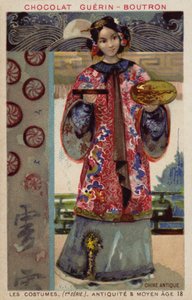 Gammel kinesisk kostume af French School